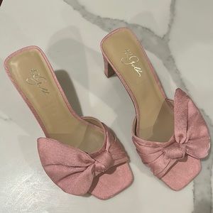 42 gold pink heels